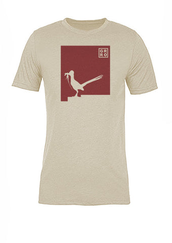New Mexico State Bird Tee/Red on Antique White - Women's