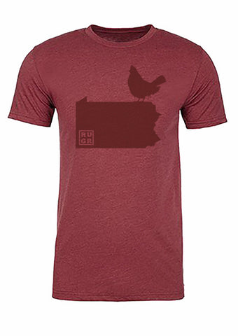 Pennsylvania State Bird Tee/Red on Red - Men's