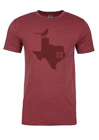 Texas State Bird Tee/Red on Red - Men's
