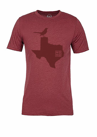 Texas State Bird Tee/Red on Red - Women's